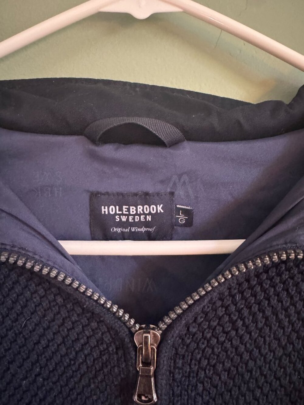 Holebrook Sweden Windproof Sweater — L — Blue